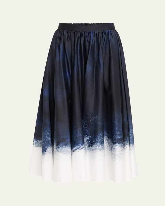 Printed Circle Skirt